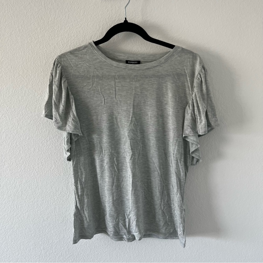 Express flutter sleeve tee NWT